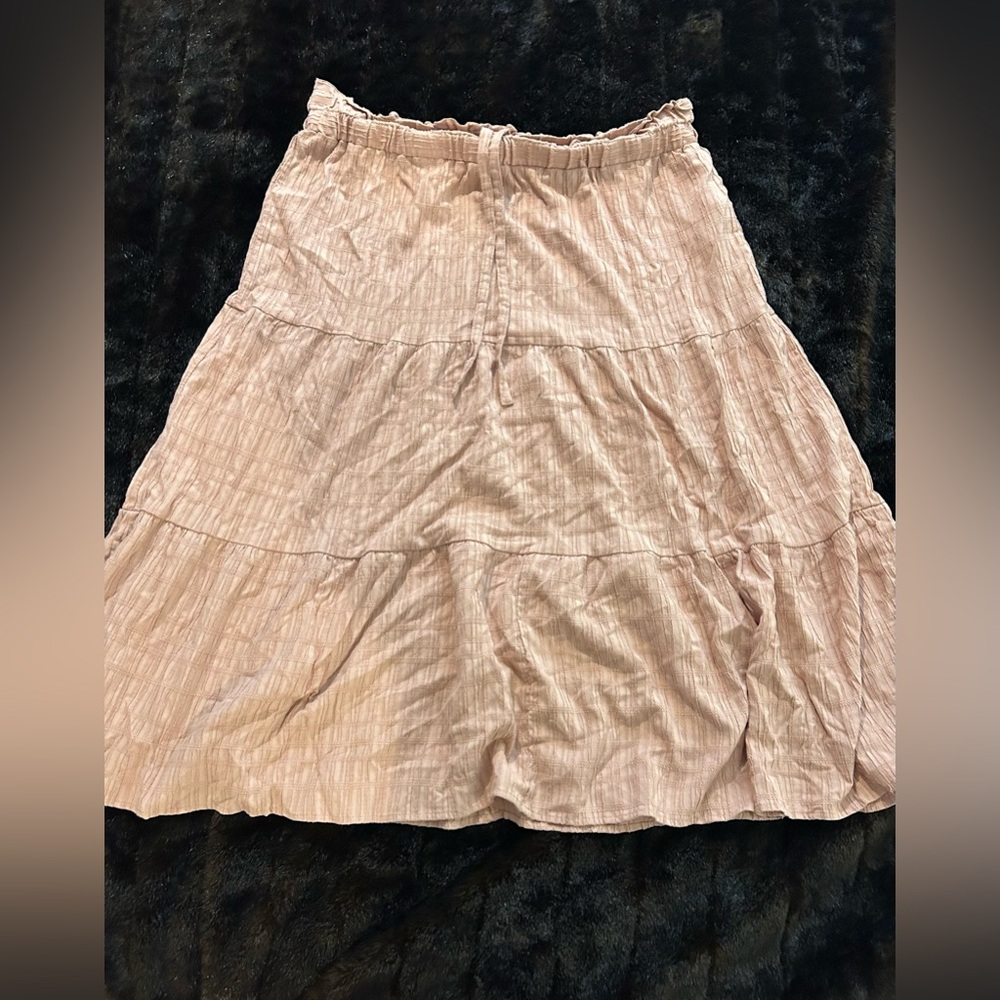 Celebrity Pink Blush Tiered Maxi Skirt – Size XXXL